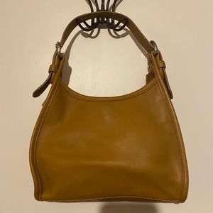 COACH 4106 Small Brown  Leather Shoulder Bag Satchel Purse